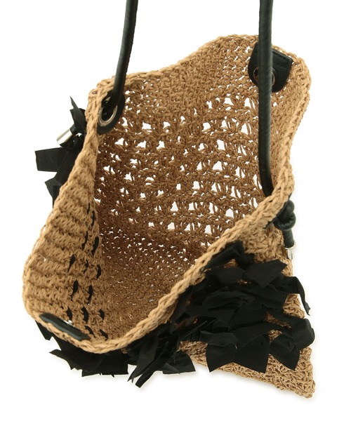 ROPE' PICNIC(ロペピクニック)の「【一部店舗限定】ペーパー手編みリボントートバッグ(トートバッグ・レディース・ホワイト/ブラック・FREE)」の16枚目の写真