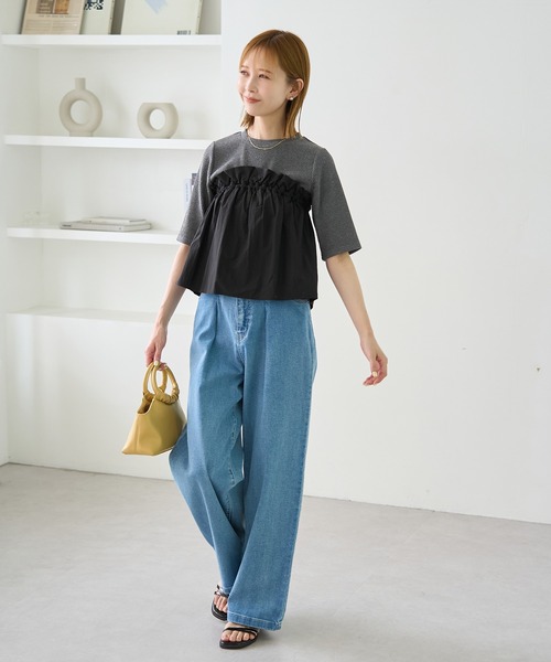ROPE' PICNIC(ロペピクニック)の「ベアドッキングカットトップス(ニット/セーター・レディース・ホワイト/ブラック/チャコールグレー・38)」の10枚目の写真