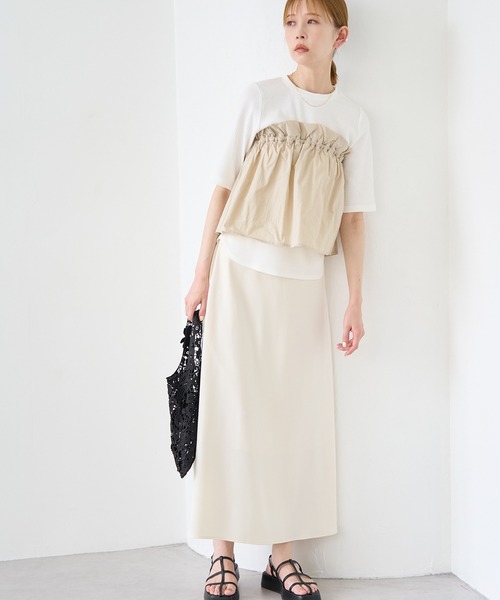 ROPE' PICNIC(ロペピクニック)の「ベアドッキングカットトップス(ニット/セーター・レディース・ホワイト/ブラック/チャコールグレー・38)」の14枚目の写真