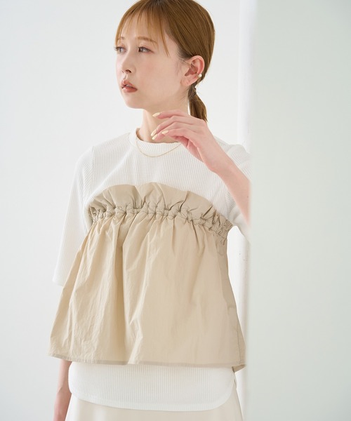 ROPE' PICNIC(ロペピクニック)の「ベアドッキングカットトップス(ニット/セーター・レディース・ホワイト/ブラック/チャコールグレー・38)」の17枚目の写真