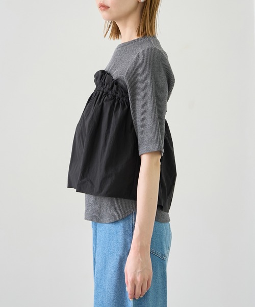 ROPE' PICNIC(ロペピクニック)の「ベアドッキングカットトップス(ニット/セーター・レディース・ホワイト/ブラック/チャコールグレー・38)」の20枚目の写真
