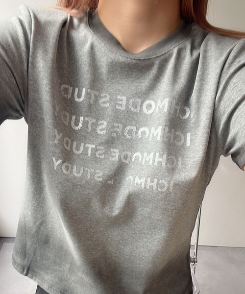 LAC-VERT(ラック・ヴェール)の「グラデーションロゴTシャツ(Tシャツ/カットソー・レディース・ブラック/グレー/ホワイト・FREE)」の12枚目の写真