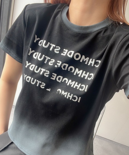 グラデーションロゴTシャツ（Tシャツ/カットソー）｜LAC-VERT（ラック