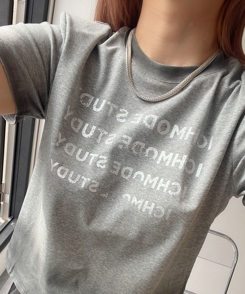 LAC-VERT(ラック・ヴェール)の「グラデーションロゴTシャツ(Tシャツ/カットソー・レディース・ブラック/グレー/ホワイト・FREE)」の10枚目の写真