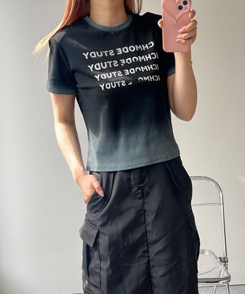 KAMIYA グラデーションブラック Tシャツ KAMIYA グラデーションブラック Tシャツ KAMIYA(カミヤ