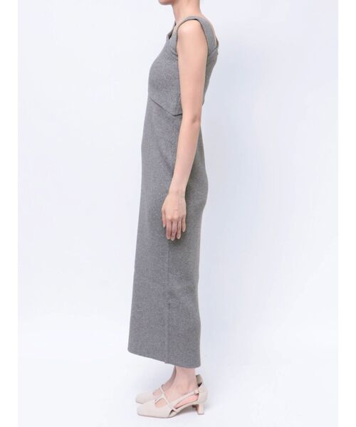 LAGUNAMOON（ラグナムーン）の「アシンメトリーラメブレンドニットワンピース（ワンピース・レディース・ボルドー/ブラック/グレー・SMALL/MEDIUM）」の6枚目の写真