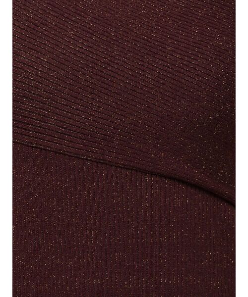 LAGUNAMOON（ラグナムーン）の「アシンメトリーラメブレンドニットワンピース（ワンピース・レディース・ボルドー/ブラック/グレー・SMALL/MEDIUM）」の13枚目の写真