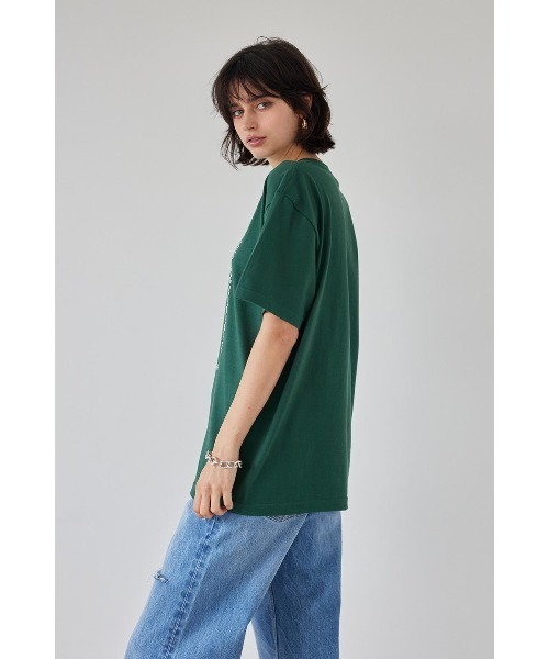 ALEXIA STAM(アリシアスタン)の「Sorbet Label Tee /Sorbet LabelオーバーTee(Tシャツ/カットソー・レディース・チャコールグレー/ホワイト/グリーン・FREE)」の21枚目の写真