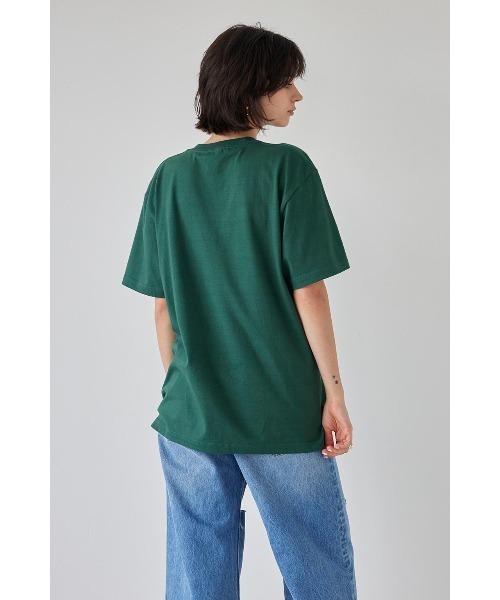 ALEXIA STAM(アリシアスタン)の「Sorbet Label Tee /Sorbet LabelオーバーTee(Tシャツ/カットソー・レディース・チャコールグレー/ホワイト/グリーン・FREE)」の20枚目の写真