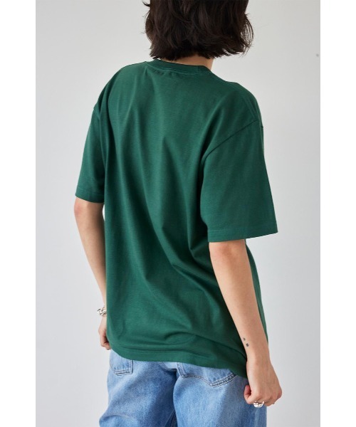 ALEXIA STAM(アリシアスタン)の「Sorbet Label Tee /Sorbet LabelオーバーTee(Tシャツ/カットソー・レディース・チャコールグレー/ホワイト/グリーン・FREE)」の19枚目の写真