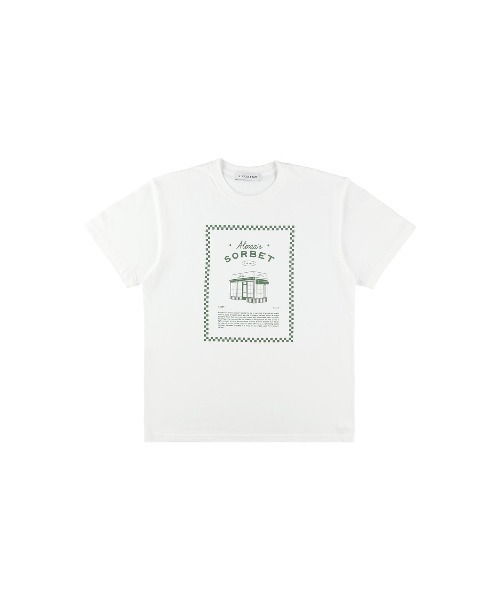 ALEXIA STAM(アリシアスタン)の「Sorbet Label Tee /Sorbet LabelオーバーTee(Tシャツ/カットソー・レディース・チャコールグレー/ホワイト/グリーン・FREE)」の17枚目の写真