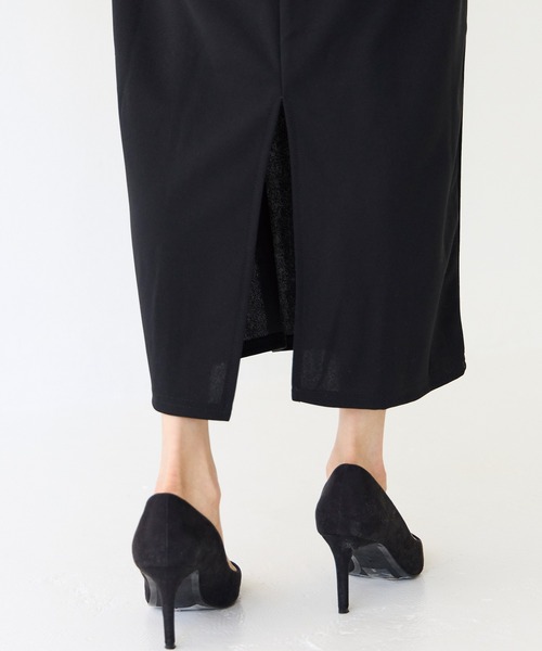 INCEDE(インシード)の「ウエストバルーンキャミワンピース(ワンピース・レディース・ブラック/グレイッシュベージュ・M/L/LL)」の7枚目の写真