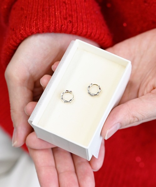 sowi（ソーイ）の「SV　Bamboo　ピアス　【ECモール限定】（ピアス（両耳用）・レディース・シルバー・ﾌﾘ-）」の7枚目の写真