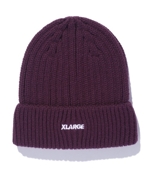 XLARGE（エクストララージ）の「RIB KNIT CAP（ニットキャップ/ビーニー・メンズ・オフホワイト/ブルー/グレー/パープル/ブラック/ブラウン・ONE SIZE）」の6枚目の写真