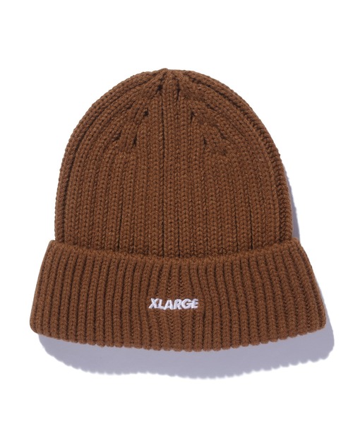 XLARGE（エクストララージ）の「RIB KNIT CAP（ニットキャップ/ビーニー・メンズ・オフホワイト/ブルー/グレー/パープル/ブラック/ブラウン・ONE SIZE）」の4枚目の写真