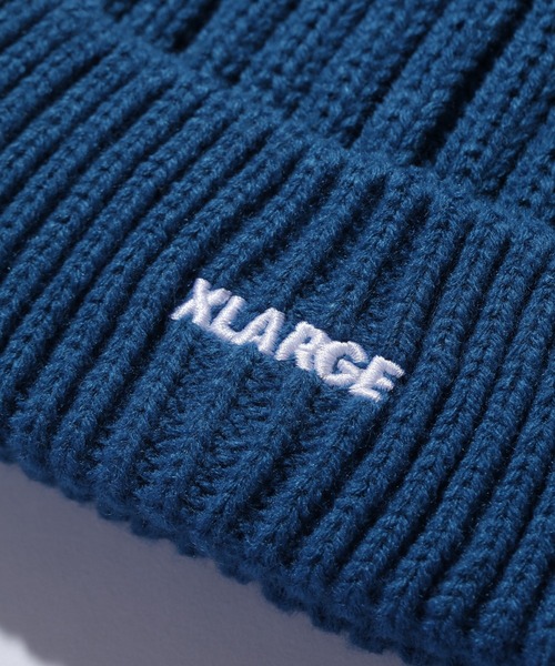 XLARGE（エクストララージ）の「RIB KNIT CAP（ニットキャップ/ビーニー・メンズ・オフホワイト/ブルー/グレー/パープル/ブラック/ブラウン・ONE SIZE）」の8枚目の写真
