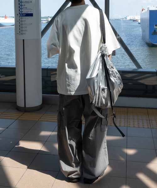 Perushu（ペルーシュ）の「ナイロンワイドパラシュートパンツ（その他パンツ・メンズ・ライトカーキ/オフホワイト/グレー・SMALL/MEDIUM/LARGE）」の11枚目の写真