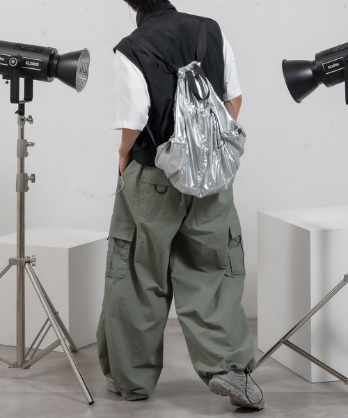 セール】ナイロンワイドパラシュートパンツ（その他パンツ）｜Perushu