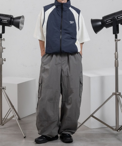 Perushu（ペルーシュ）の「ナイロンワイドパラシュートパンツ（その他パンツ・メンズ・ライトカーキ/オフホワイト/グレー・SMALL/MEDIUM/LARGE）」の16枚目の写真