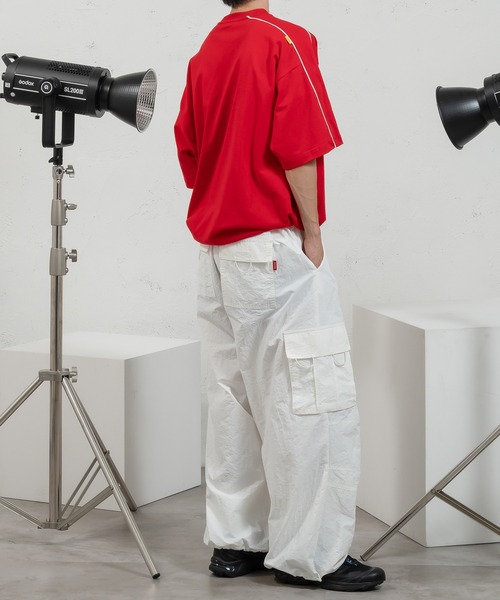 セール】ナイロンワイドパラシュートパンツ（その他パンツ）｜Perushu