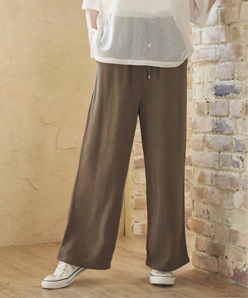 ikka(イッカ)の「イージーワイドパンツ(その他パンツ・レディース・チャコールグレー/ダークグリーン/モカ・M/L/S)」の20枚目の写真