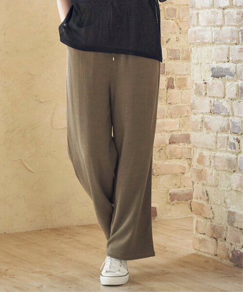 ikka(イッカ)の「イージーワイドパンツ(その他パンツ・レディース・チャコールグレー/ダークグリーン/モカ・M/L/S)」の19枚目の写真