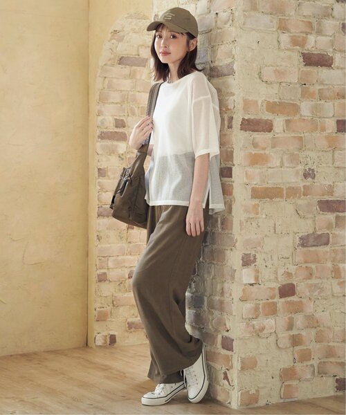 ikka(イッカ)の「イージーワイドパンツ(その他パンツ・レディース・チャコールグレー/ダークグリーン/モカ・M/L/S)」の18枚目の写真