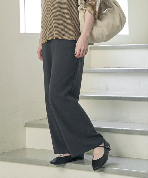 ikka(イッカ)の「イージーワイドパンツ(その他パンツ・レディース・チャコールグレー/ダークグリーン/モカ・M/L/S)」の15枚目の写真
