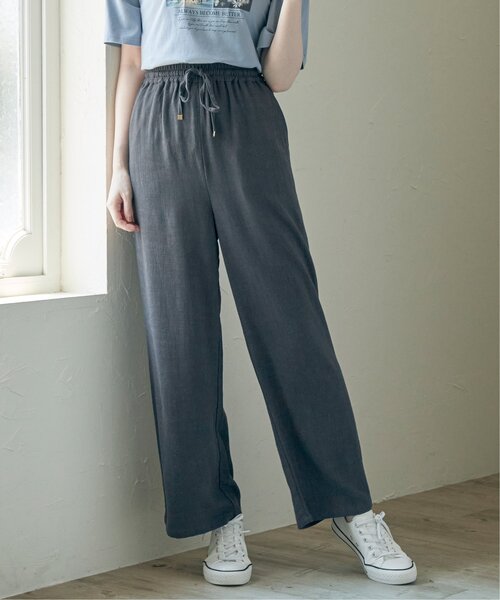 ikka(イッカ)の「イージーワイドパンツ(その他パンツ・レディース・チャコールグレー/ダークグリーン/モカ・M/L/S)」の9枚目の写真