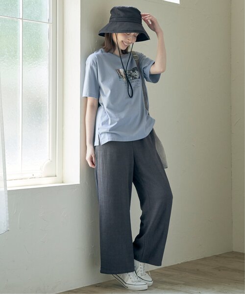 ikka(イッカ)の「イージーワイドパンツ(その他パンツ・レディース・チャコールグレー/ダークグリーン/モカ・M/L/S)」の8枚目の写真