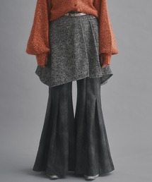 seyto（セイト）の「Herringbone tweed asymmetry flare skirt / ヘリンボーンツイードアシンメトリーフレアスカート（スカート・メンズ）」