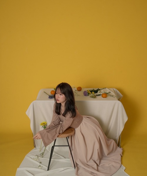 favclo.（ファブクロ）の「one shoulder balloon onepiece / ワンショルダーバルーンワンピース（ワンピース・レディース・チャコールグレー/オートミール・FREE）」の22枚目の写真