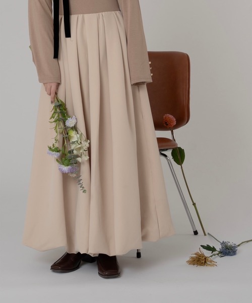 favclo.（ファブクロ）の「one shoulder balloon onepiece / ワンショルダーバルーンワンピース（ワンピース・レディース・チャコールグレー/オートミール・FREE）」の9枚目の写真