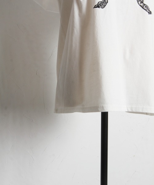 tocco closet(トッコ クローゼット)の「【ZOZO限定】レースリボンプリントTシャツ(Tシャツ/カットソー・レディース・ブラック/オフホワイト/グレー・M)」の11枚目の写真