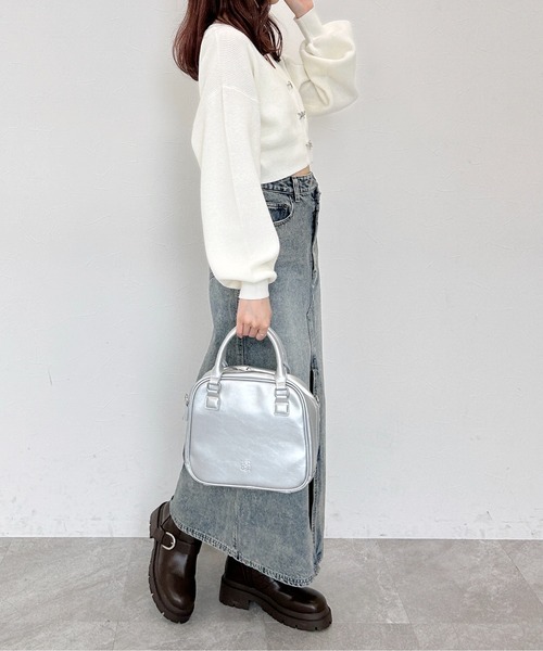 Heather（ヘザー）の「リボンビジューカーディガン 144361