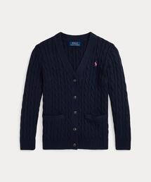 POLO RALPH LAUREN CHILDRENSWEAR（ポロ ラルフ ローレン チルドレンズウェア）の「ケーブルニット コットン Vネック カーディガン（カーディガン/ボレロ・キッズ）」