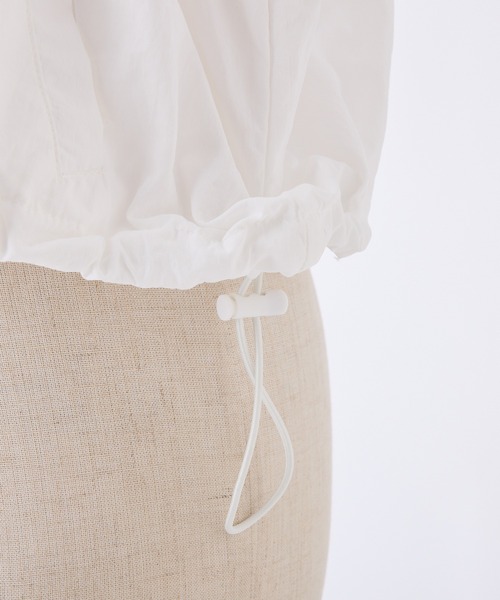 one after another NICE CLAUP（ワンアフターアナザーナイスクラップ）の「ダブルZIPリボンブルゾン（ナイロンジャケット・レディース・ホワイト系その他/オフホワイト/ブラック系その他/グレー・FREE）」の14枚目の写真