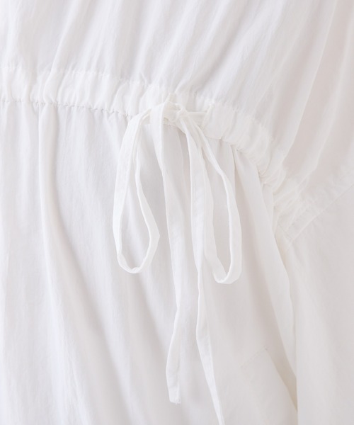 one after another NICE CLAUP（ワンアフターアナザーナイスクラップ）の「ダブルZIPリボンブルゾン（ナイロンジャケット・レディース・ホワイト系その他/オフホワイト/ブラック系その他/グレー・FREE）」の15枚目の写真