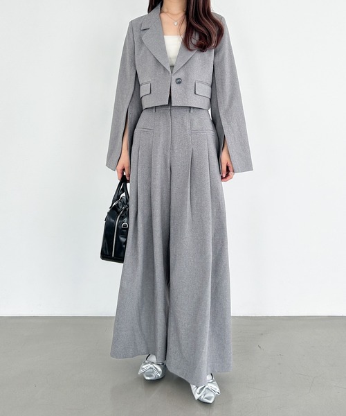Heather(ヘザー)の「シャークスキンワイドパンツ 117631(スラックス・レディース・ブラウン/ブラック/グレー・S/M)」の16枚目の写真