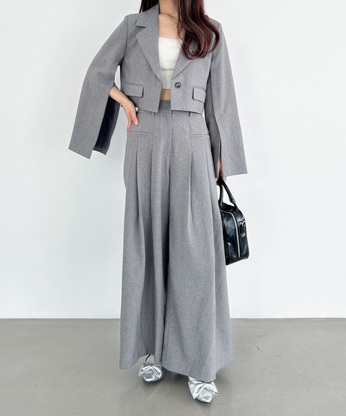Heather(ヘザー)の「シャークスキンワイドパンツ 117631(スラックス・レディース・ブラウン/ブラック/グレー・S/M)」の20枚目の写真