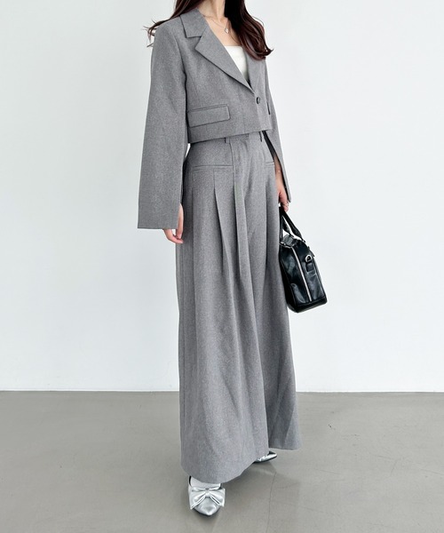 Heather(ヘザー)の「シャークスキンワイドパンツ 117631(スラックス・レディース・ブラウン/ブラック/グレー・S/M)」の19枚目の写真
