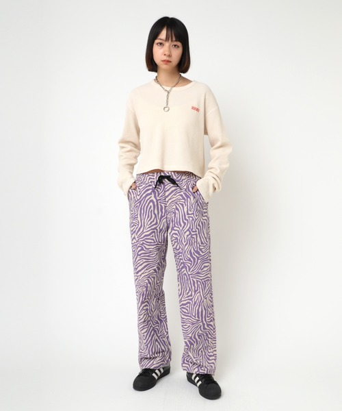 RNA(アールエヌエー)の「M2295 ピグメントダイワッフルチビロンT(Tシャツ/カットソー・レディース・ネイビー/ホワイト系その他/ピンク・MEDIUM)」の10枚目の写真