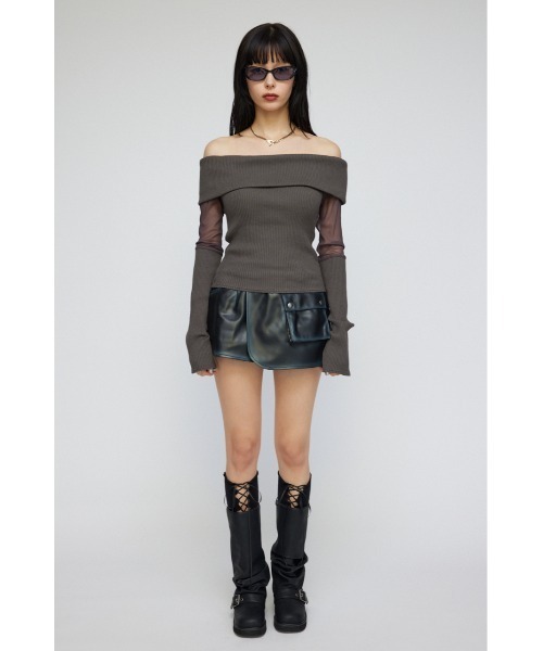 LAGUA GEM(ラグアジェム)の「INK BLUR スコート(その他パンツ・レディース・ブラック/ライトピンク・X-SMALL/SMALL/MEDIUM)」の4枚目の写真