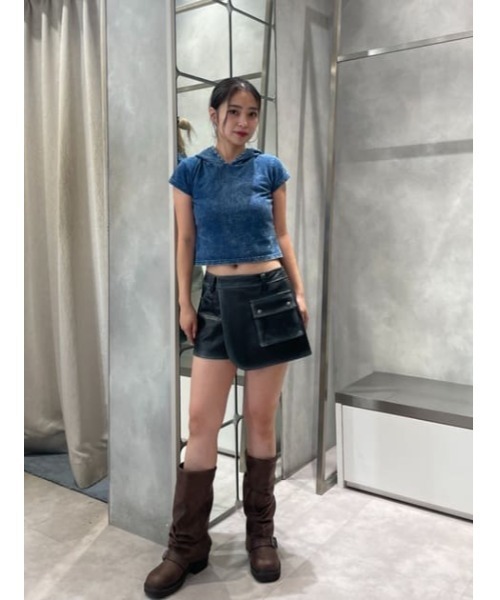 LAGUA GEM(ラグアジェム)の「INK BLUR スコート(その他パンツ・レディース・ブラック/ライトピンク・X-SMALL/SMALL/MEDIUM)」の17枚目の写真