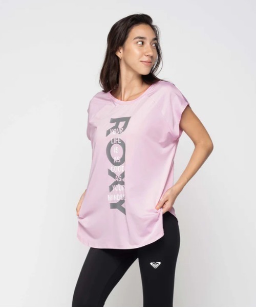 美品！ROXY ピンク タンクトップ レギンス セット セール】AS GOOD AS/ロキシーロゴ水陸両用タンクトップ