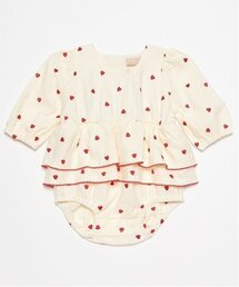 petit main | ハート刺繍ロンパース(ロンパース)