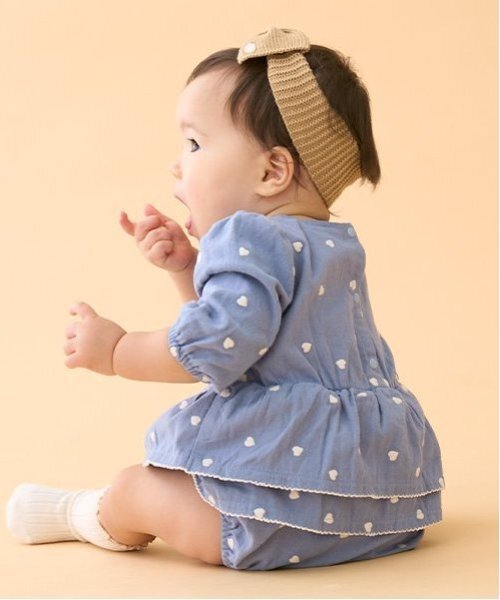 petit main(プティマイン)の「ハート刺繍ロンパース(ロンパース・キッズ・キナリ/ブルー・70cm/80cm)」の20枚目の写真