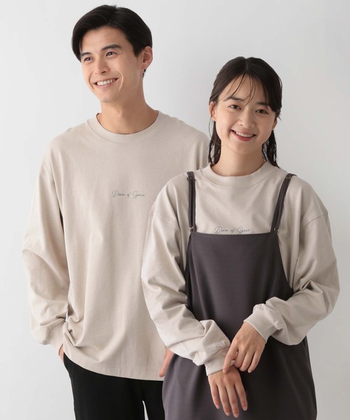 GLOBAL WORK Smile Seed Store(グローバルワーク スマイルシードストア)の「コットンプリントTシャツ/115919(Tシャツ/カットソー・メンズ・ベージュ/オフホワイト/杢グレー/チャコール・LARGE/SMALL/X-LARGE/MEDIUM)」の4枚目の写真