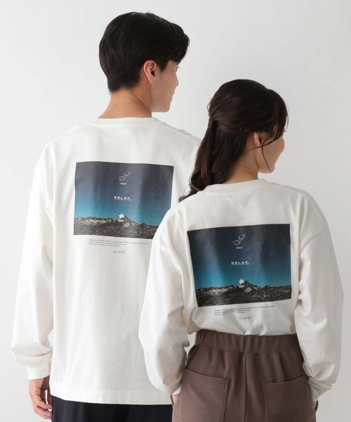 GLOBAL WORK Smile Seed Store(グローバルワーク スマイルシードストア)の「コットンプリントTシャツ/115919(Tシャツ/カットソー・メンズ・ベージュ/オフホワイト/杢グレー/チャコール・LARGE/SMALL/X-LARGE/MEDIUM)」の2枚目の写真