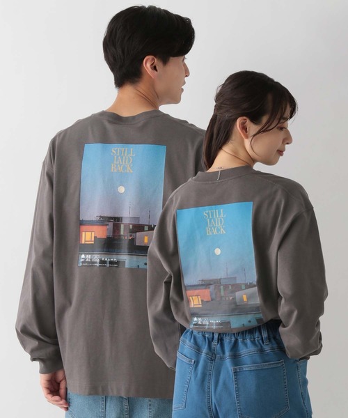 GLOBAL WORK Smile Seed Store(グローバルワーク スマイルシードストア)の「コットンプリントTシャツ/115919(Tシャツ/カットソー・メンズ・ベージュ/オフホワイト/杢グレー/チャコール・LARGE/SMALL/X-LARGE/MEDIUM)」の3枚目の写真